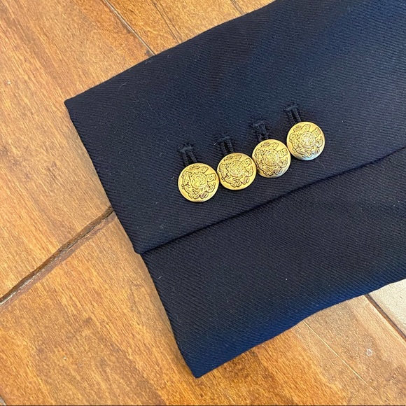 J. Crew Navy Blue Schoolboy Wool Blazer Jacket Sz 0 - Picture 11 of 15